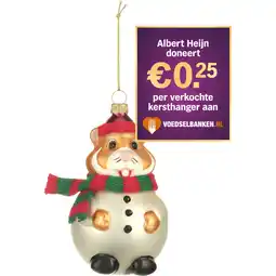 Albert Heijn AH Excellent Glashanger hamster sneeuwpop aanbieding