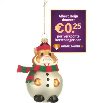 Albert Heijn AH Excellent Glashanger hamster sneeuwpop aanbieding