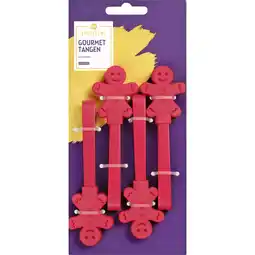 Albert Heijn AH Excellent Siliconen tangen set rood aanbieding