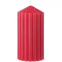 Albert Heijn AH Excellent Vormkaars rond ribbel rood aanbieding