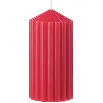 Albert Heijn AH Excellent Vormkaars rond ribbel rood aanbieding