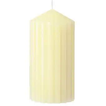 Albert Heijn AH Excellent Vormkaars rond ribbel cream aanbieding