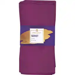 Albert Heijn AH Excellent Servetten paars aanbieding