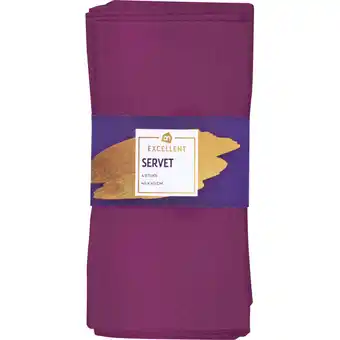 Albert Heijn AH Excellent Servetten paars aanbieding