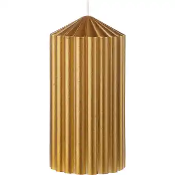 Albert Heijn AH Excellent Vormkaars rond ribbel goud aanbieding