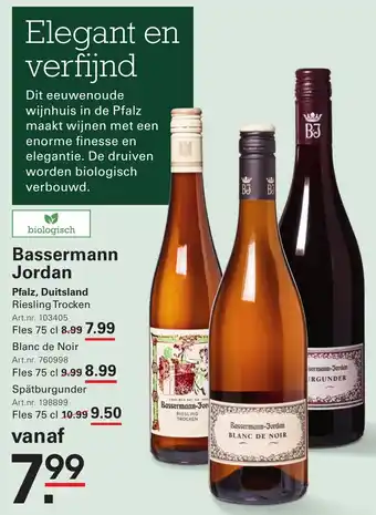 Sligro Bassermann jordan aanbieding