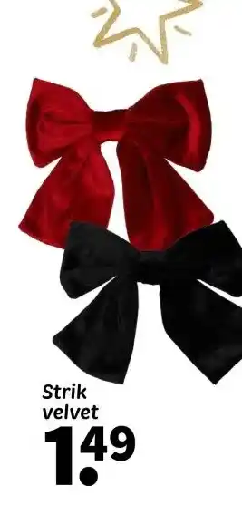 Wibra Strik velvet aanbieding