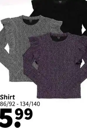 Wibra Shirt aanbieding