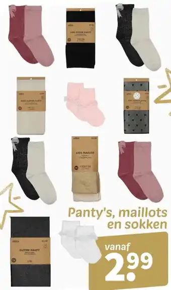Wibra Panty's, maillots en sokken aanbieding