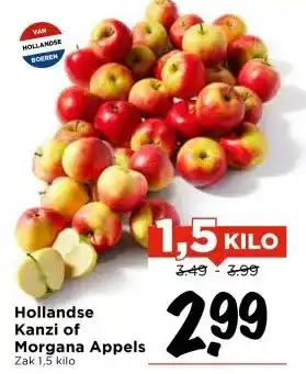 Vomar Voordeelmarkt Hollandse Kanzi of Morgana Appels aanbieding