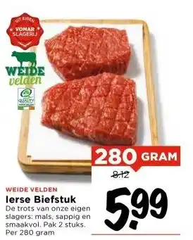 Vomar Voordeelmarkt lerse Biefstuk aanbieding
