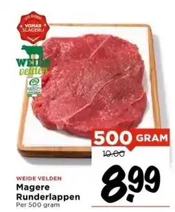 Vomar Voordeelmarkt Magere Runderlappen aanbieding