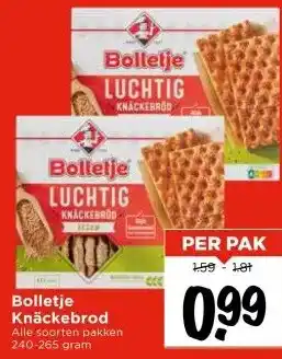 Vomar Voordeelmarkt Bolletje Knäckebrod aanbieding