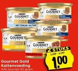 Vomar Voordeelmarkt Gourmet Gold Kattenvoeding aanbieding