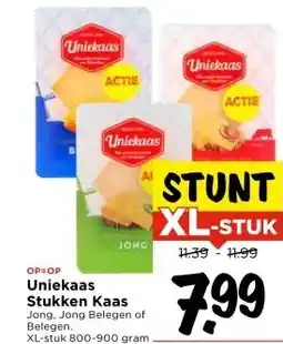 Vomar Voordeelmarkt Uniekaas Stukken Kaas aanbieding