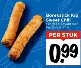 Vomar Voordeelmarkt Börekstick Kip Sweet Chili aanbieding