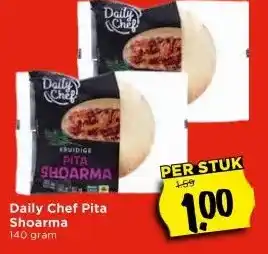 Vomar Voordeelmarkt Daily Chef Pita Shoarma aanbieding
