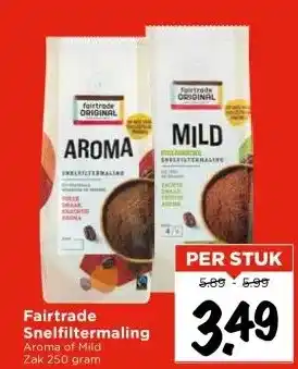 Vomar Voordeelmarkt Fairtrade Snelfiltermaling aanbieding