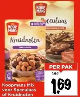 Vomar Voordeelmarkt Koopmans Mix voor Speculaas of Kruidnoten aanbieding