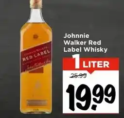 Vomar Voordeelmarkt Johnnie Walker Red Label Whisky aanbieding