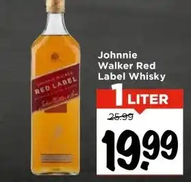 Vomar Voordeelmarkt Johnnie Walker Red Label Whisky aanbieding