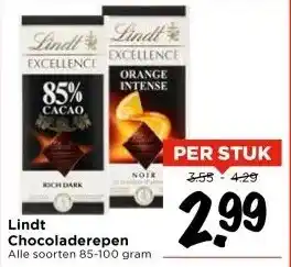 Vomar Voordeelmarkt Lindt Chocoladerepen aanbieding