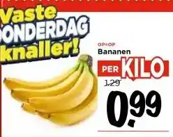 Vomar Voordeelmarkt OPIOP Bananen aanbieding