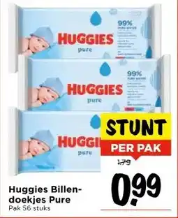 Vomar Voordeelmarkt Huggies Billen- doekjes Pure aanbieding