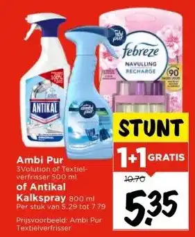 Vomar Voordeelmarkt Ambi Pur of Antikal Kalkspray aanbieding