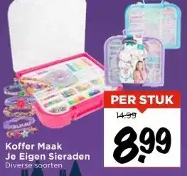 Vomar Voordeelmarkt Koffer Maak Je Eigen Sieraden aanbieding