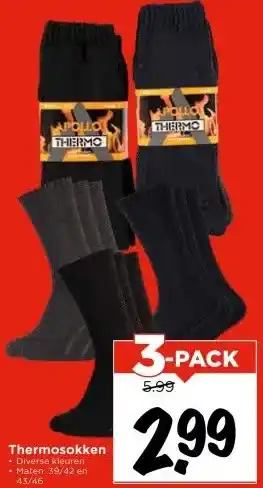 Vomar Voordeelmarkt Thermosokken aanbieding