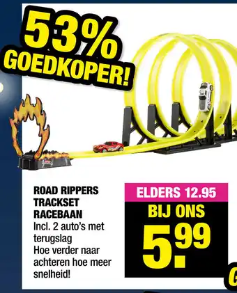 Big Bazar Road Rippers trackset racebaan aanbieding