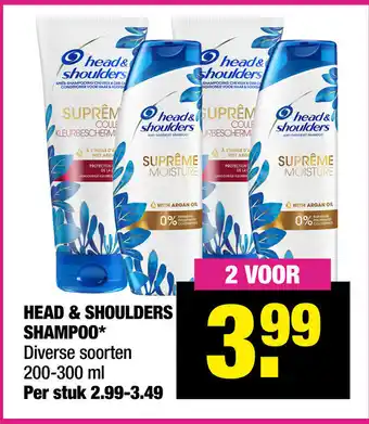 Big Bazar Head & Shoulders Shampoo 2*200/300ml aanbieding