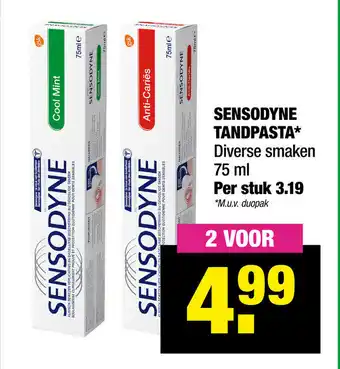 Big Bazar Sensodyne Tandpasta 2*75ml aanbieding