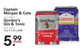 Sligro Captain morgan & cola aanbieding