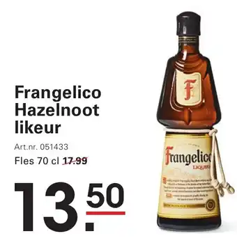Sligro Frangelico hazelnoot likeur aanbieding
