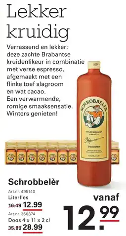 Sligro Schrobbelèr aanbieding