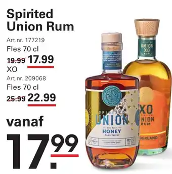 Sligro Spirited union rum aanbieding