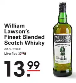 Sligro William lawson's finest blended scotch whisky aanbieding