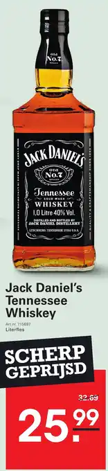Sligro Jack daniel's tennessee whiskey aanbieding