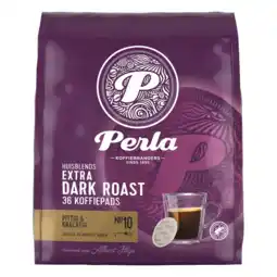 Albert Heijn Perla Huisblends Extra dark roast koffiepads aanbieding