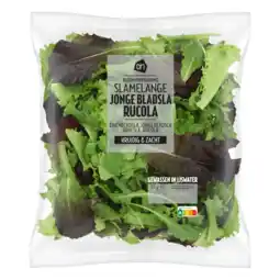 Albert Heijn AH Jonge bladsla met rucola kleinverpakking aanbieding
