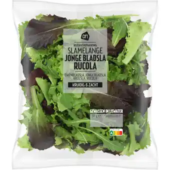 Albert Heijn AH Jonge bladsla met rucola kleinverpakking aanbieding