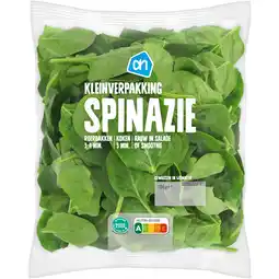 Albert Heijn AH Spinazie kleinverpakking aanbieding