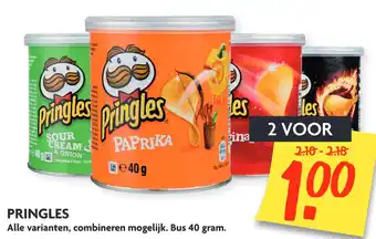 Dekamarkt Pringles 40g aanbieding