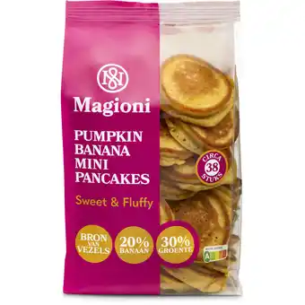 Albert Heijn Magioni Pumpkin banana mini pancakes aanbieding