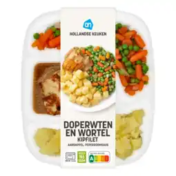Albert Heijn AH Kipfilet pepersaus met wortel en doperwt aanbieding