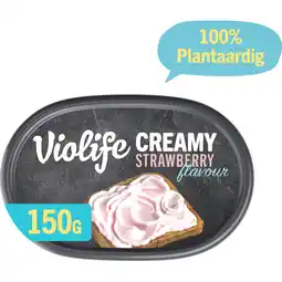 Albert Heijn Violife Creamy strawberry flavour aanbieding