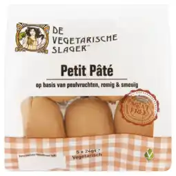 Albert Heijn Vegetarische Slager Vegan petit pate aanbieding