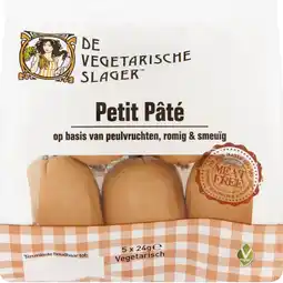 Albert Heijn Vegetarische Slager Vegan petit pate aanbieding